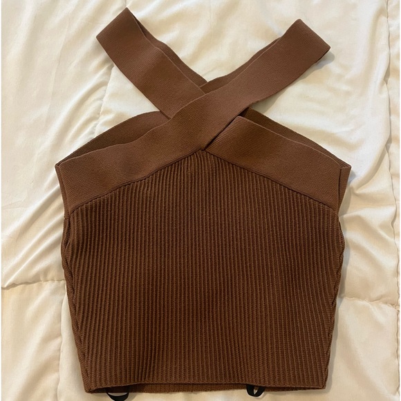 Aritzia Knitted Cross Top - Picture 2 of 6